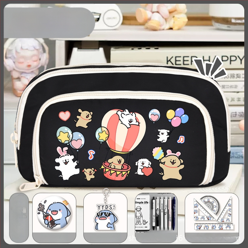 Rašiklių dėklas mokiniams - Nothing • audinys • unisex • mados tendencija • animacijos raštas