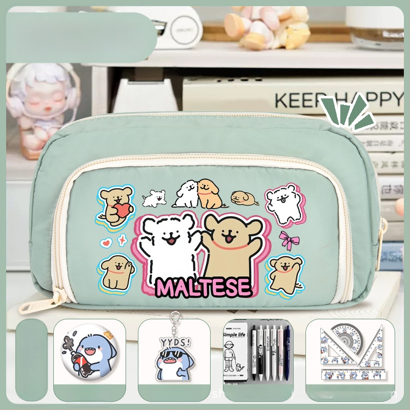 Rašiklių dėklas mokiniams - Nothing • audinys • unisex • mados tendencija • animacijos raštas