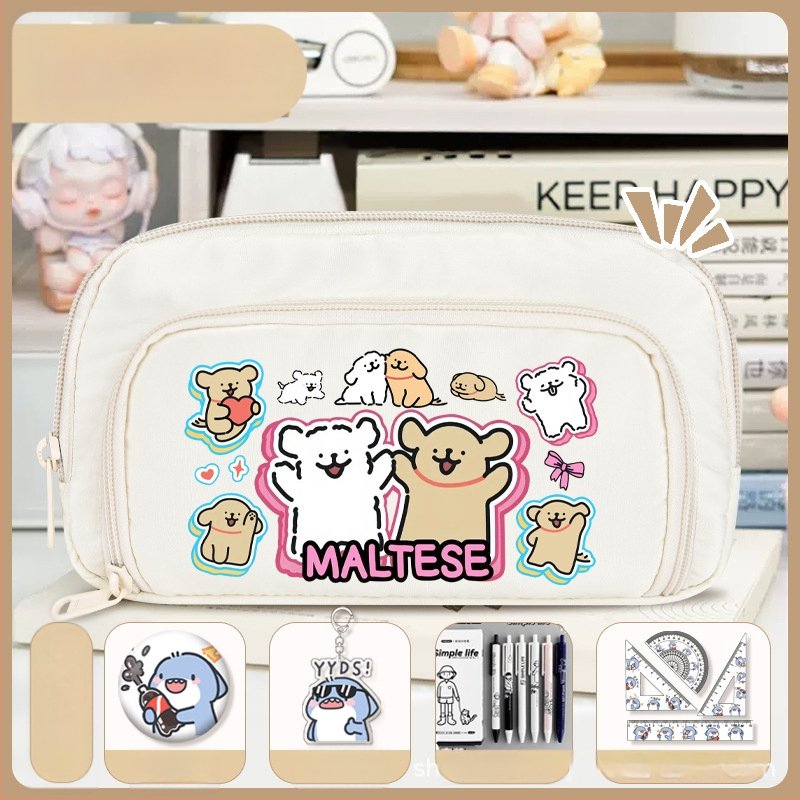 Rašiklių dėklas mokiniams - Nothing • audinys • unisex • mados tendencija • animacijos raštas