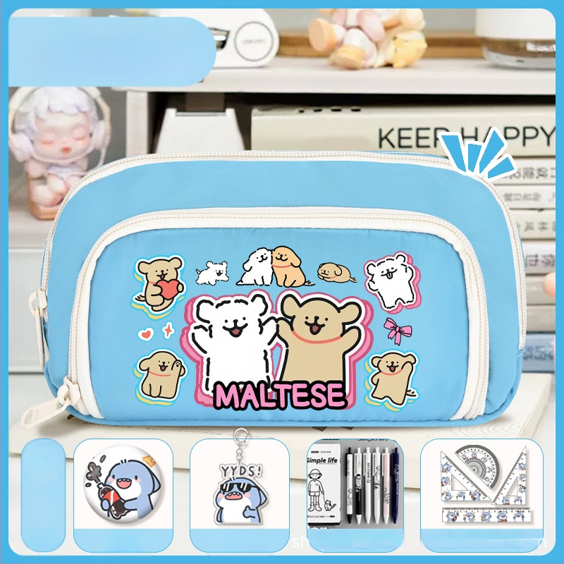 Rašiklių dėklas mokiniams - Nothing • audinys • unisex • mados tendencija • animacijos raštas