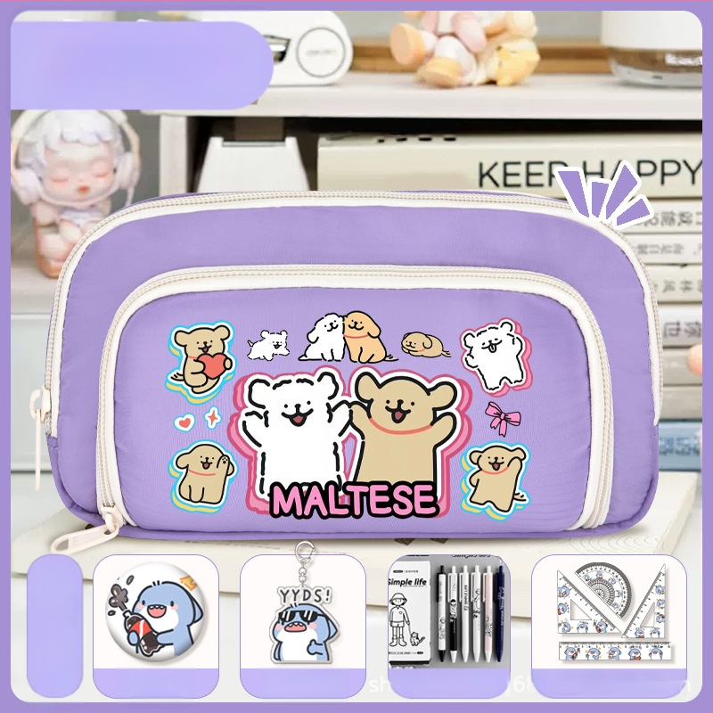 Rašiklių dėklas mokiniams - Nothing • audinys • unisex • mados tendencija • animacijos raštas