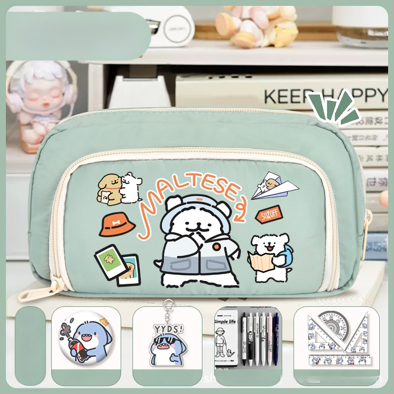 Rašiklių dėklas mokiniams - Nothing • audinys • unisex • mados tendencija • animacijos raštas