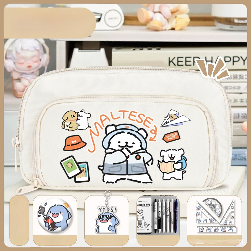 Rašiklių dėklas mokiniams - Nothing • audinys • unisex • mados tendencija • animacijos raštas