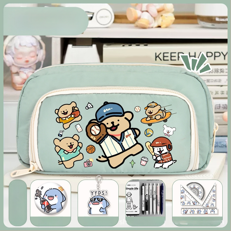 Rašiklių dėklas mokiniams - Nothing • audinys • unisex • mados tendencija • animacijos raštas