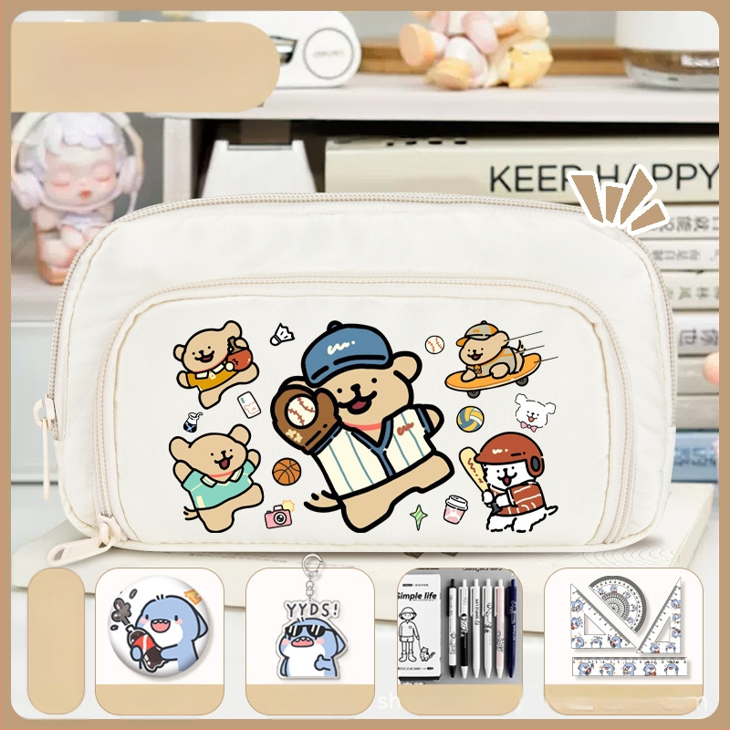 Rašiklių dėklas mokiniams - Nothing • audinys • unisex • mados tendencija • animacijos raštas