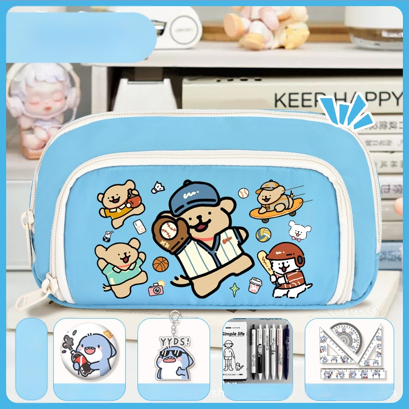 Rašiklių dėklas mokiniams - Nothing • audinys • unisex • mados tendencija • animacijos raštas