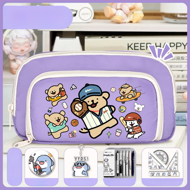 Rašiklių dėklas mokiniams - Nothing • audinys • unisex • mados tendencija • animacijos raštas