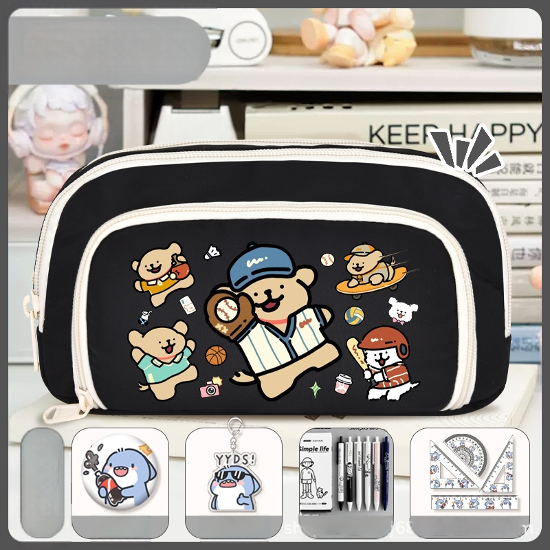 Rašiklių dėklas mokiniams - Nothing • audinys • unisex • mados tendencija • animacijos raštas