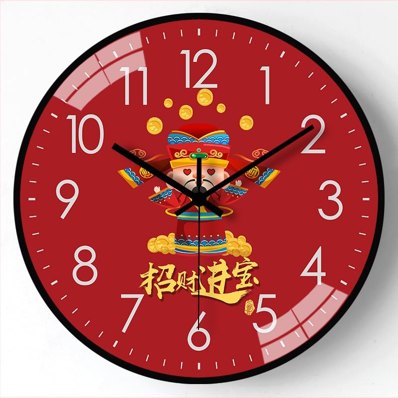 Seinakell - hiina stiilis, ümmargune plastikkorpus, sekundijooks, töötab patareiga