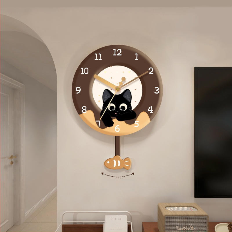 Seinakell koos vaikse liikumisega, termomeetri ja perpetuaalse kalenderiga, näidustused numbrite ja LED-iga.