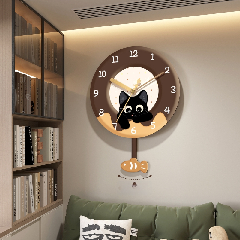 Seinakell koos vaikse liikumisega, termomeetri ja perpetuaalse kalenderiga, näidustused numbrite ja LED-iga.