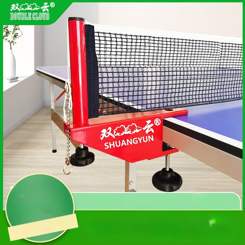 Set portabil de plasă pentru tenis de masă, interior; Material: nailon și poliester-bumbac; Greutate: 0,85 kg; Brand: Double Cloud; Potrivit pentru badminton și tenis de masă
