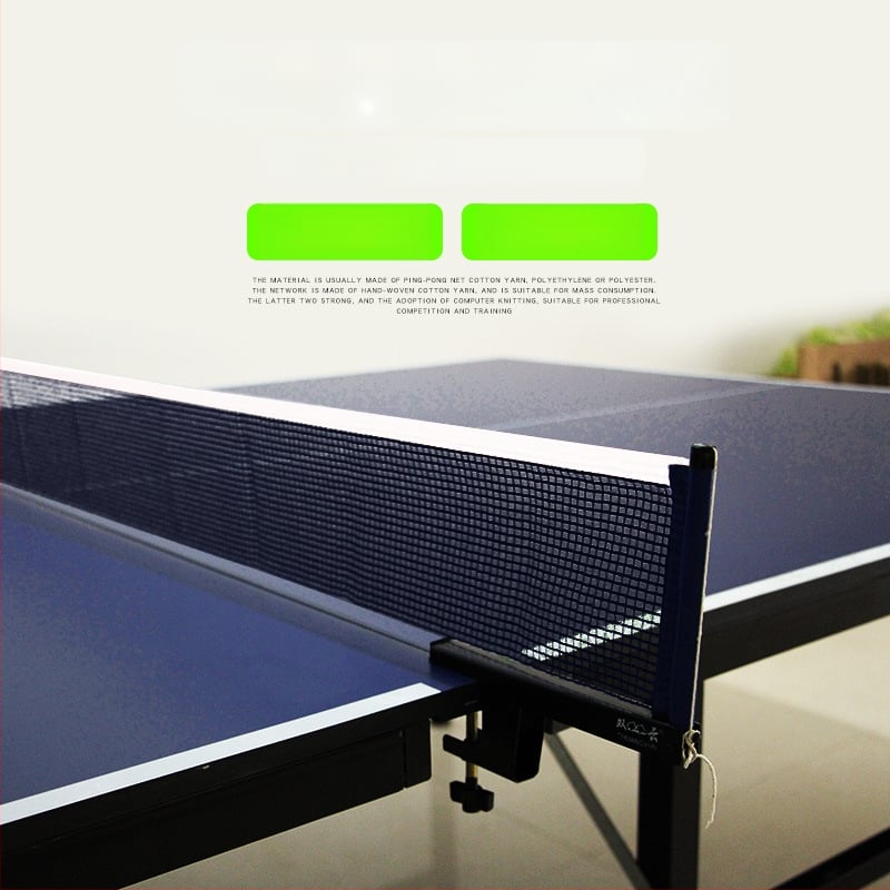 Set portabil de plasă pentru tenis de masă, interior; Material: nailon și poliester-bumbac; Greutate: 0,85 kg; Brand: Double Cloud; Potrivit pentru badminton și tenis de masă