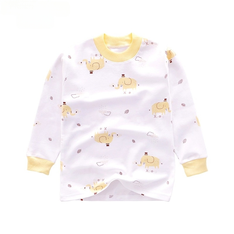 Kokvilnas bērnu pamata tops pavasara–rudens sezonai, unisex, ar augstu apkakli, 100% kokvilna, 3–8 gadi, bez kapuces.