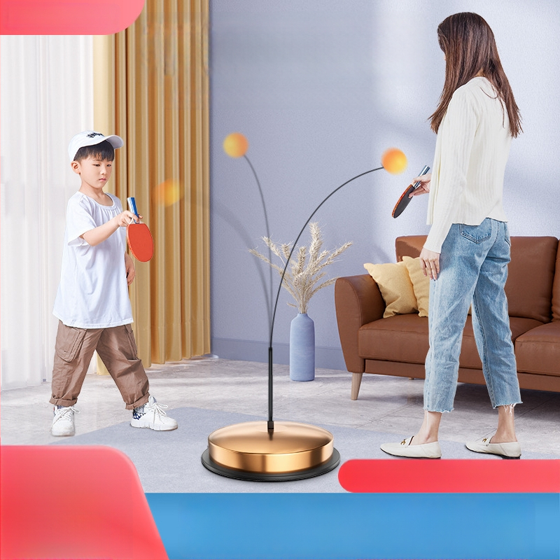 Galda tenisa treneris iekšējai lietošanai ar elastīgu garu asu un piesūcekni, Adking zīmols, drukāts logotips, pieejams privātais zīmols