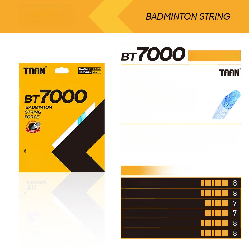 BT7000 badminton trosīte – augsta elastība, diametrs 0,68 mm, triecienu absorbcija