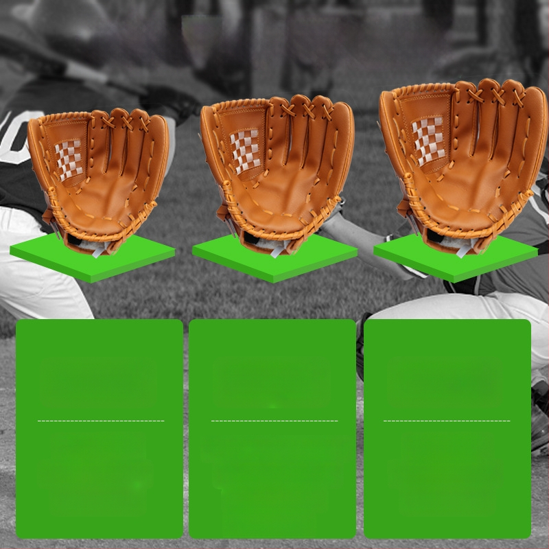 Beisbola cimdi no PU imitētās ādas bērniem ar pielāgojamu logotipu