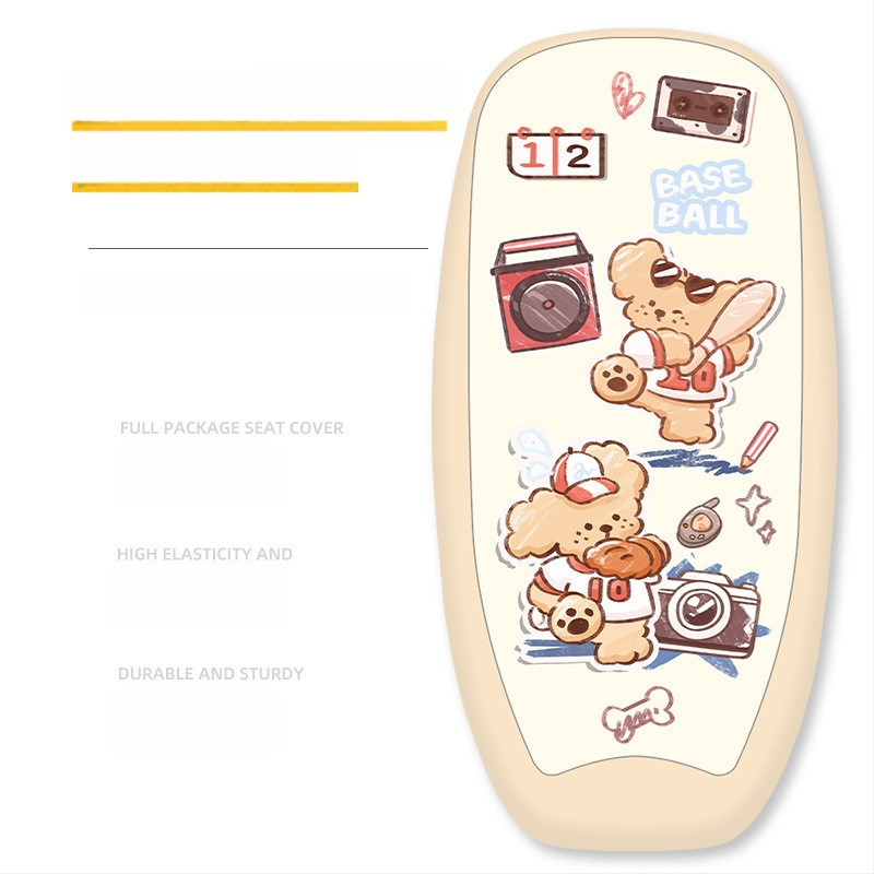 Elektrisõiduki istmepadja kate; siidist kangas; puuvillane täide; suve kasutamiseks; kohandusi pole.