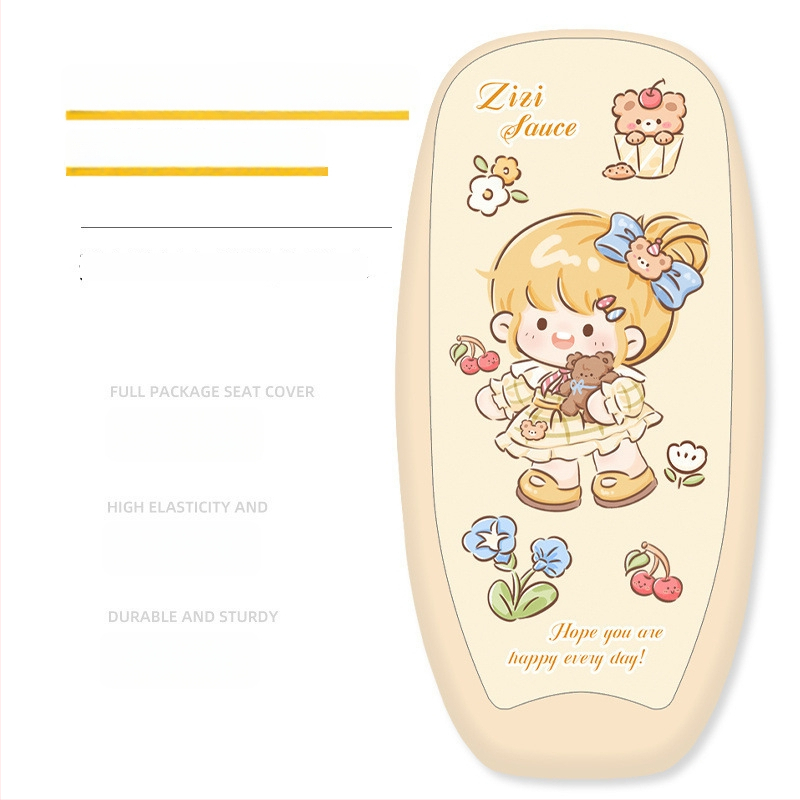 Elektrisõiduki istmepadja kate; siidist kangas; puuvillane täide; suve kasutamiseks; kohandusi pole.