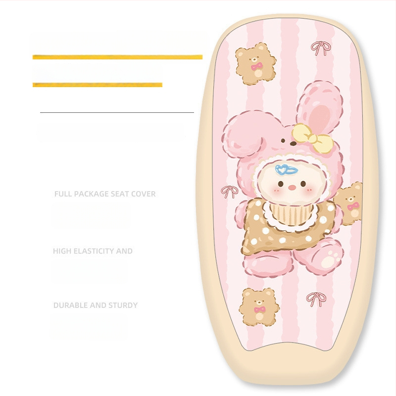 Elektrisõiduki istmepadja kate; siidist kangas; puuvillane täide; suve kasutamiseks; kohandusi pole.