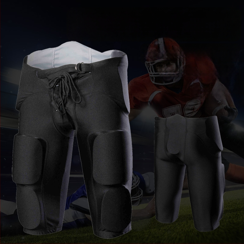 Vīriešu aizsargājošas treniņbikses regbiem un futbolam ar pretkraušanas aizsardzību, ārējais materiāls 82% poliesters, 18% Lycra, visu gada laikapstākļiem
