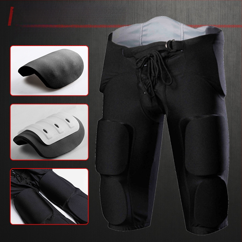Vīriešu aizsargājošas treniņbikses regbiem un futbolam ar pretkraušanas aizsardzību, ārējais materiāls 82% poliesters, 18% Lycra, visu gada laikapstākļiem