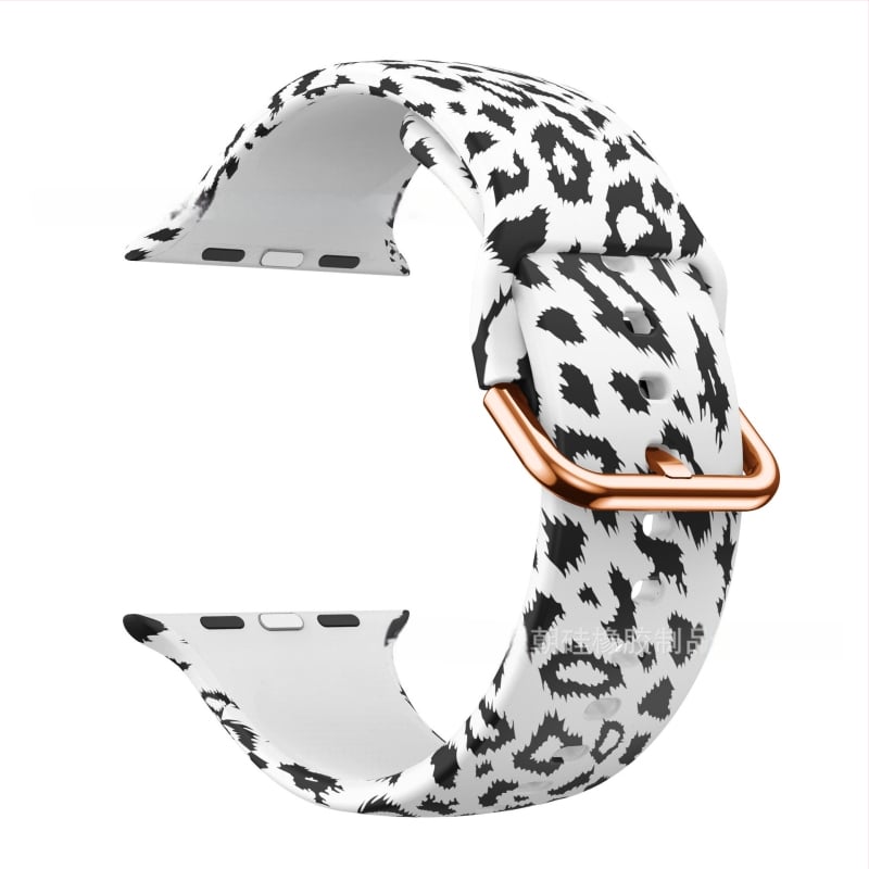 Силиконова каишка за Apple Watch — съвместима с Apple Watch, материал силикон, закопчаване с пин, тегло около 20 г, пусната през 2019 г.