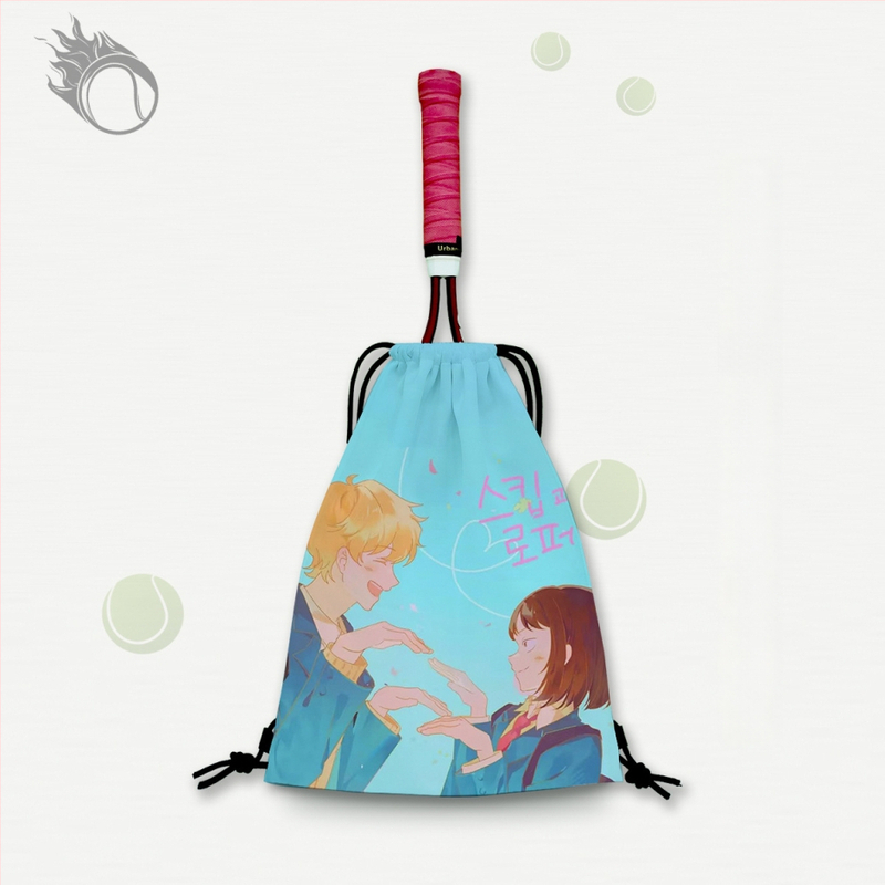 Torba za rakete za mlade i učenike, univerzalna za tenis i badminton, prijenosna, poliesterska