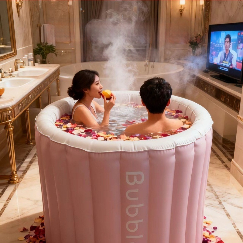 Φουσκωτή αναδιπλούμενη λεκάνη μπάνιου, PVC, μονωμένη, για ενήλικες