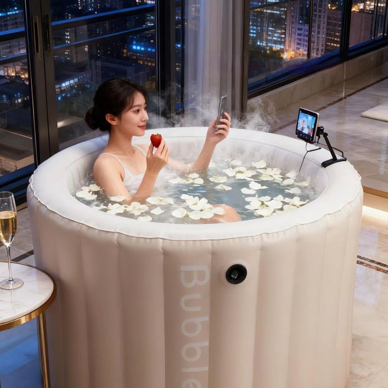 Φουσκωτή αναδιπλούμενη λεκάνη μπάνιου, PVC, μονωμένη, για ενήλικες