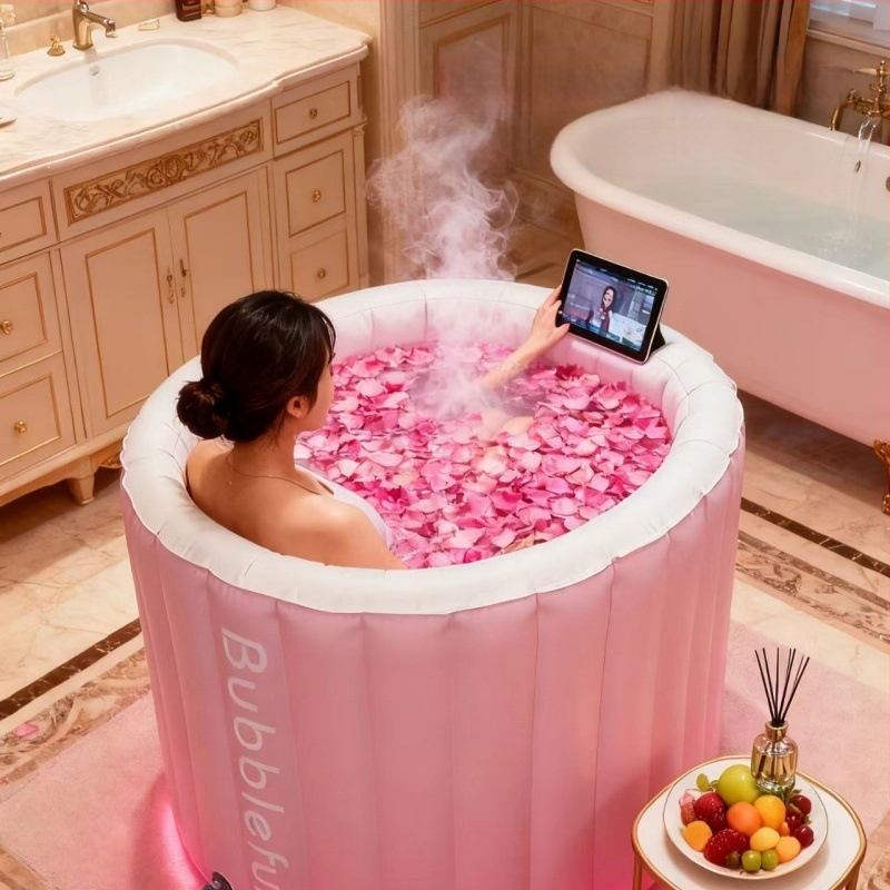 Φουσκωτή αναδιπλούμενη λεκάνη μπάνιου, PVC, μονωμένη, για ενήλικες