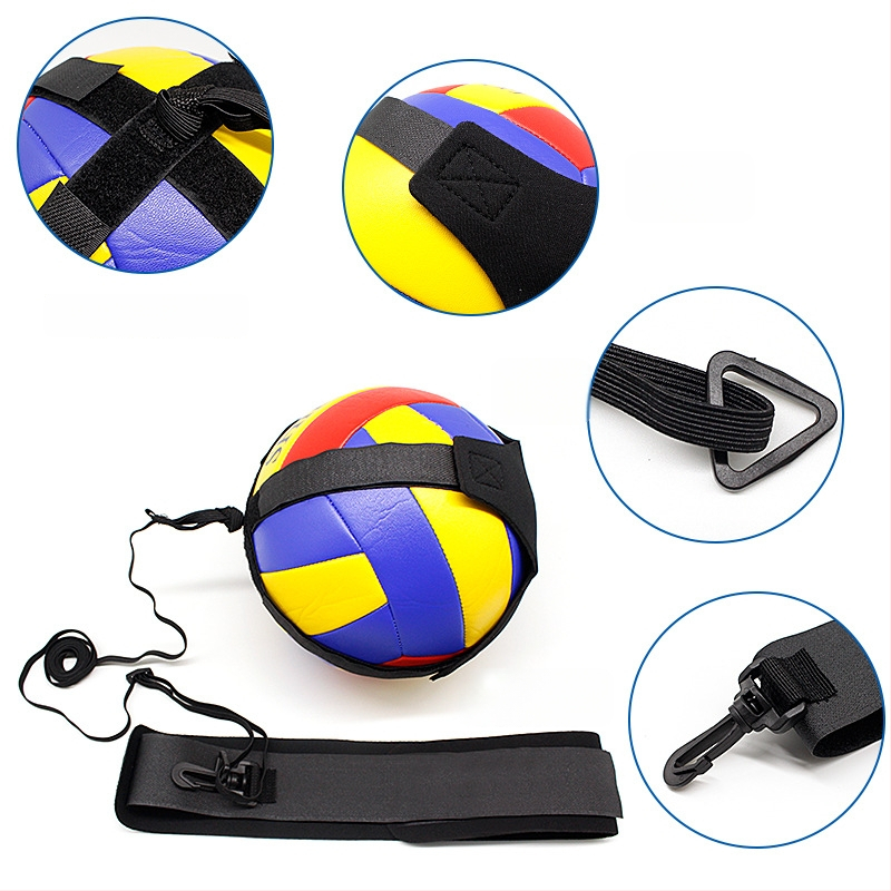 Volejbola trenēšanas josta spike treniņiem un bumbu atsitienam – neilons, mašīnas šuvums, logotipa druka ir pieejama, piemērots kājām volejbolam