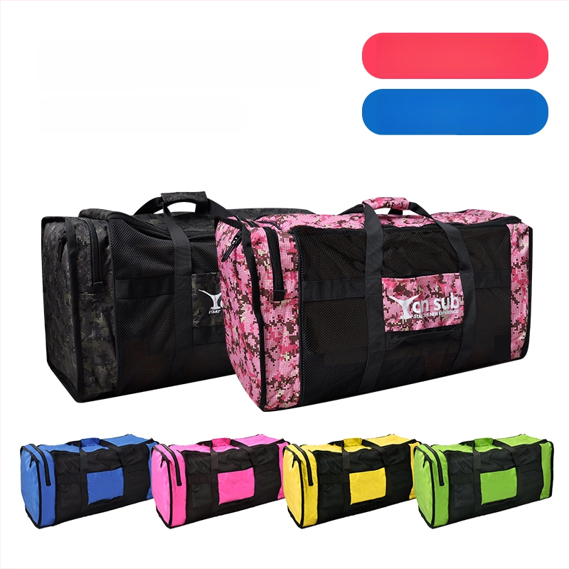 Sukeldumisvarustuse kott suure mahuga võrgust sektsioonidega, kaasaskantav käepidemevaga