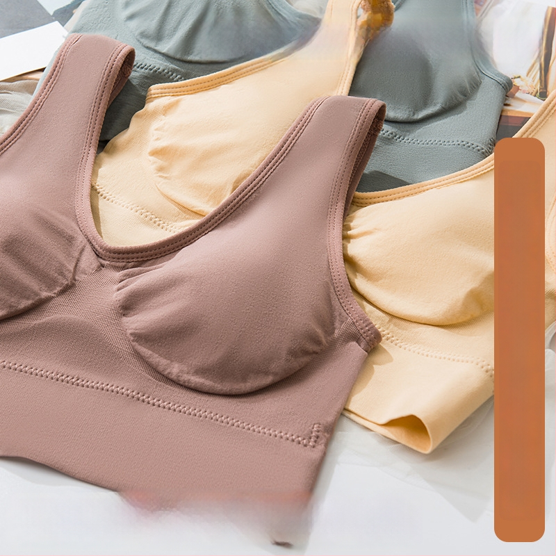 Bezvadu sporta krūšturis no neilona ar pilnu krūšu kausu, plānu veidotu kausu, bezšuvju muguru, elpojošs un ērts, piemērots jogai, skriešanai un gulēšanai