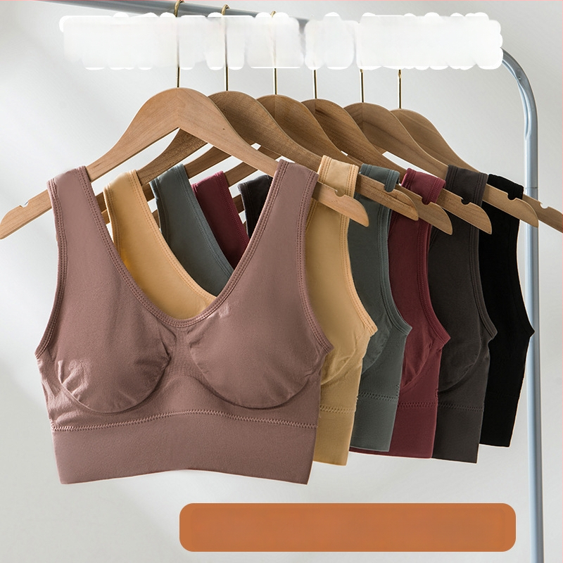 Bezvadu sporta krūšturis no neilona ar pilnu krūšu kausu, plānu veidotu kausu, bezšuvju muguru, elpojošs un ērts, piemērots jogai, skriešanai un gulēšanai