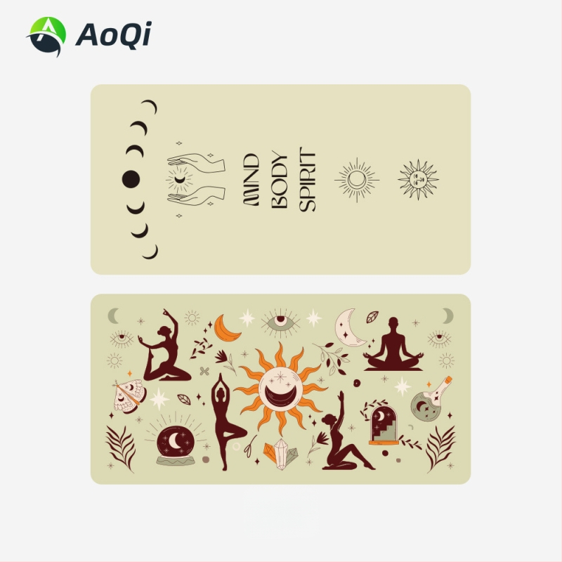 Kohandatud jooga-rätik sisekasutuseks – higist imav, libisemiskindel, ultrafina mikrokiud, 200 g, kiire kuivatamine, logos trükkimise võimalus