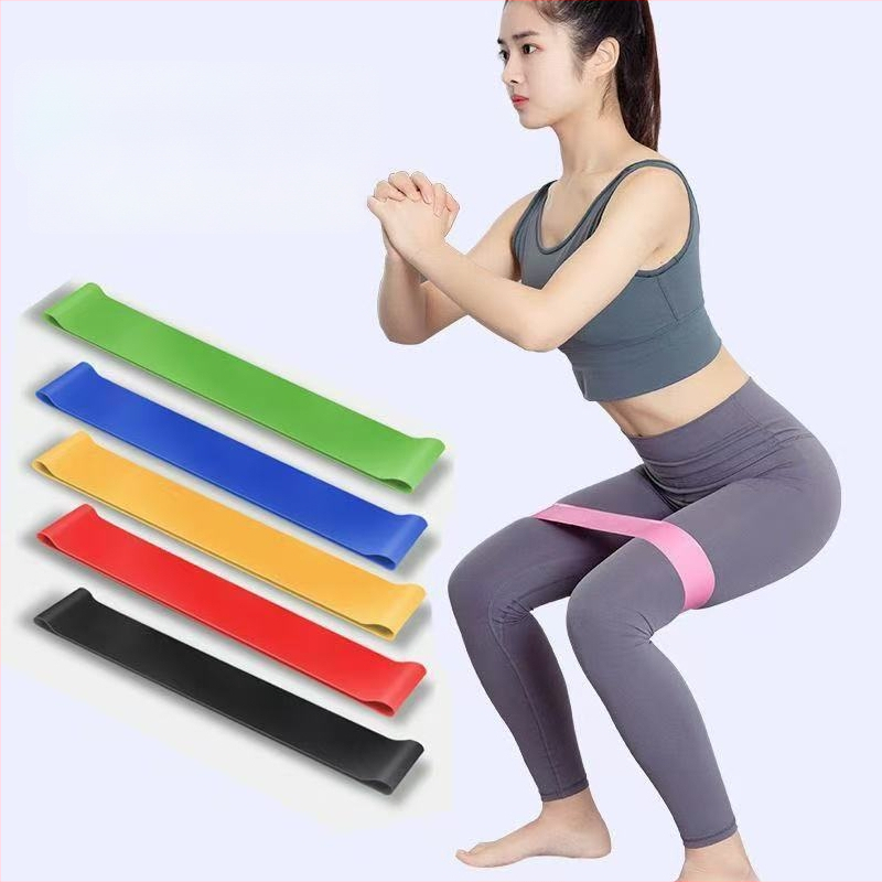 Banda de rezistență pentru yoga cu inel - Unisex, Material: TPE, Exerciții pentru umeri, Ridicare șolduri, Tonifiere picioare, Modelare corp