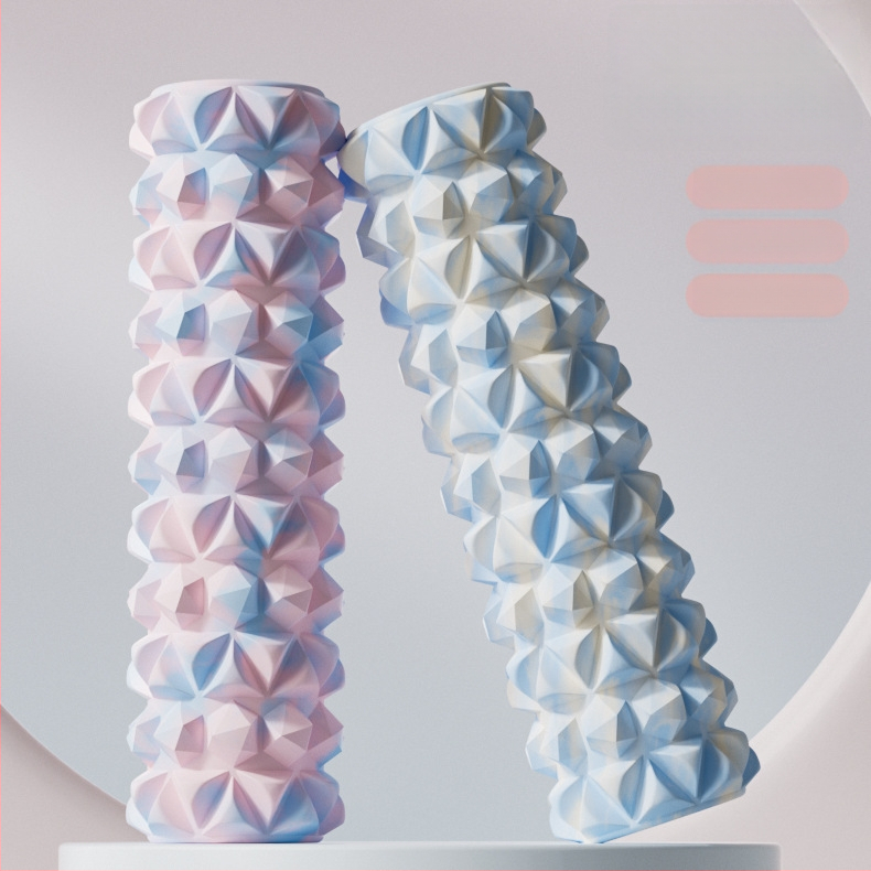 EVA putas masāžas ruļlis — muskuļu relaksācija, kāju masāža, 540 g ciets / 760 g tukšs