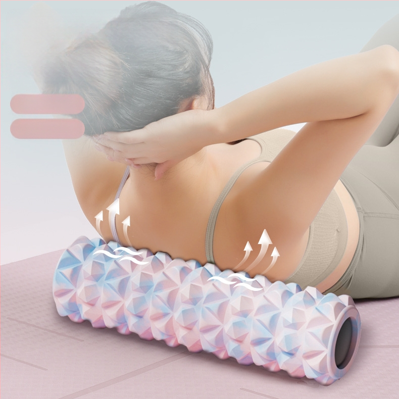 EVA putas masāžas ruļlis — muskuļu relaksācija, kāju masāža, 540 g ciets / 760 g tukšs