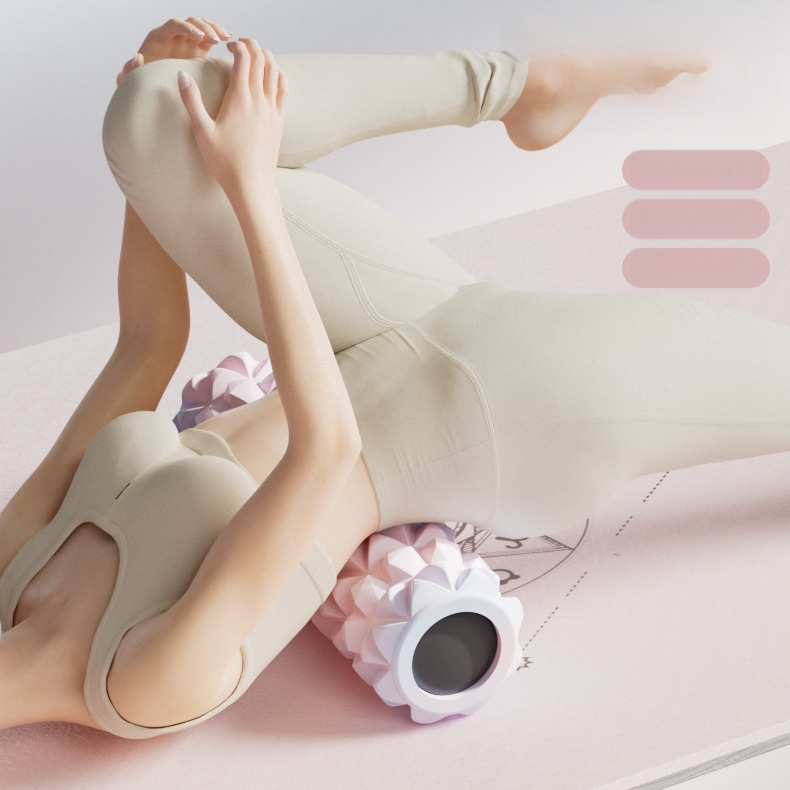 EVA putas masāžas ruļlis — muskuļu relaksācija, kāju masāža, 540 g ciets / 760 g tukšs