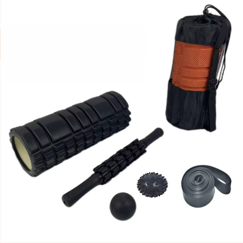 Enjoyable jogas masāžas komplekts: fasciālā bumba, masāžas nūja un muskuļu atslābināšanas rolka, EVA+PVC materiāls