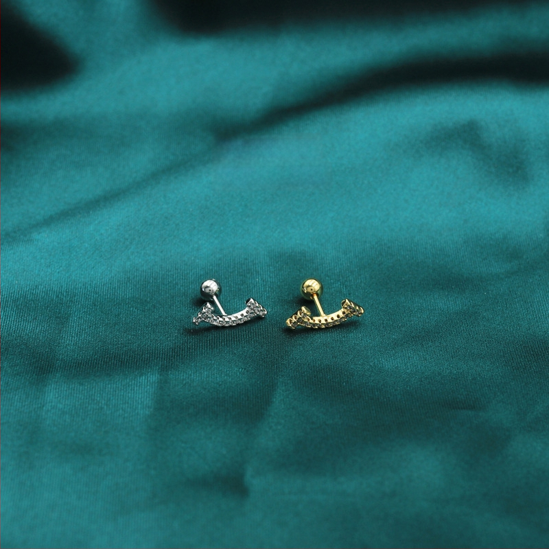 Maiya Jewelry auskarai - Titano plienas, elektroplatinė danga, gėlių forma, Korėjos stilius