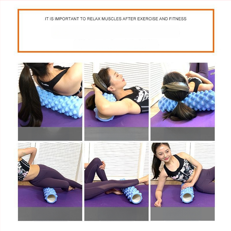 Joga kolonna ar EVA putu – kāju un muguras masāža Mace stilā (Materiāls: EVA)