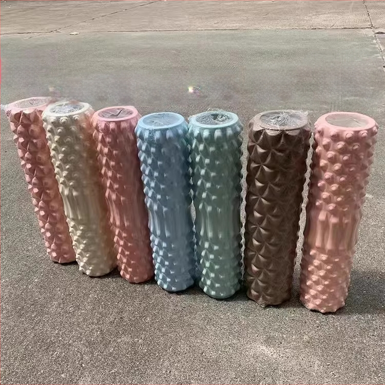 Joga putu rulonis ar teksturētu virsmu - EVA + PVC, sava zīmola