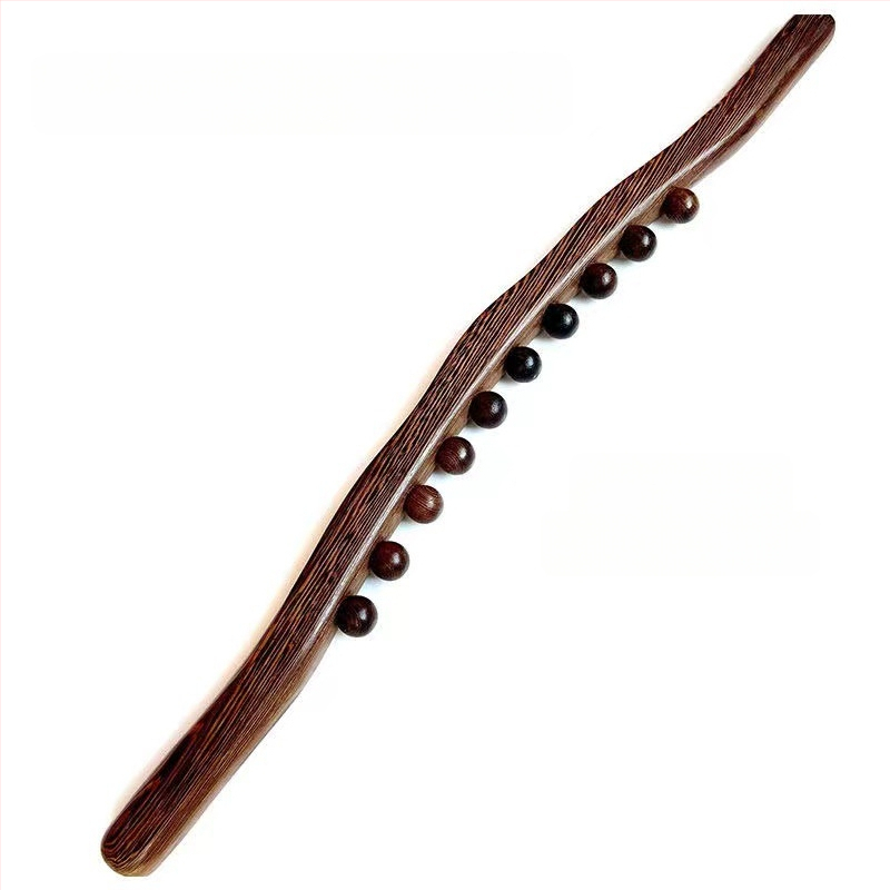 Koka masāžas rulīte – Redwood, masāža mugurai, viduklim un kājām, joga nūjas dizains, mūsdienīgs minimālisms