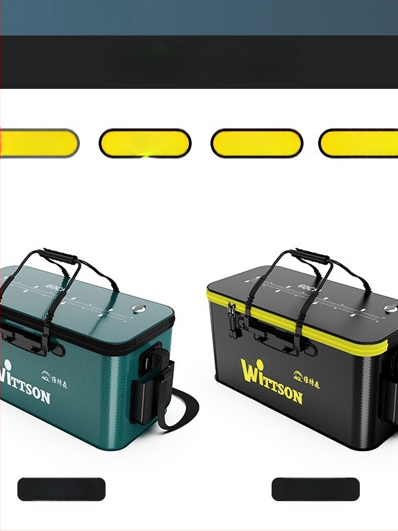 Αναδιπλούμενος EVA κάδος ψαρέματος για ζωντανά ψάρια με προστατευτικό σχεδιασμό