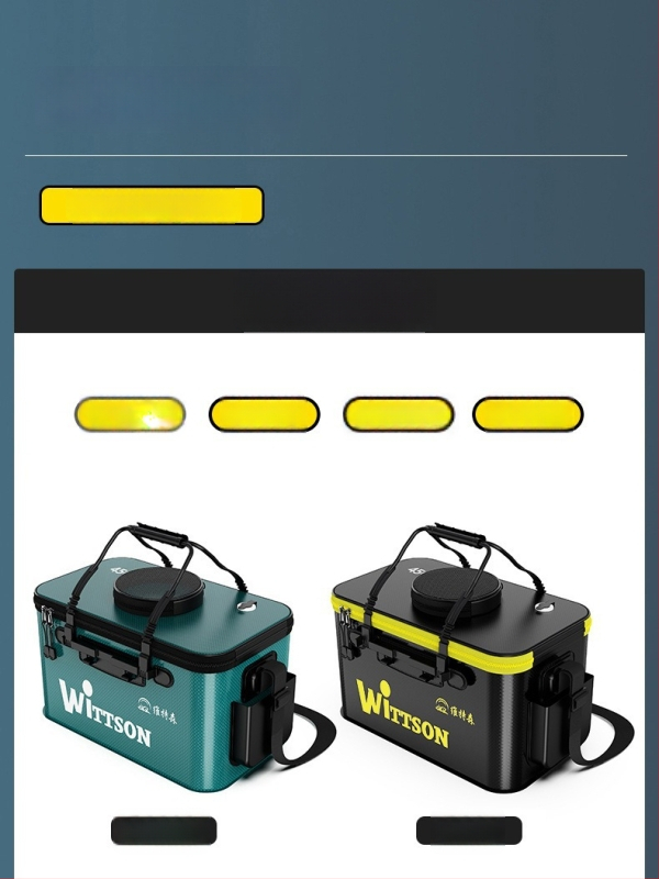 Αναδιπλούμενος EVA κάδος ψαρέματος για ζωντανά ψάρια με προστατευτικό σχεδιασμό