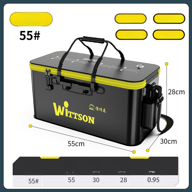 Αναδιπλούμενος EVA κάδος ψαρέματος για ζωντανά ψάρια με προστατευτικό σχεδιασμό