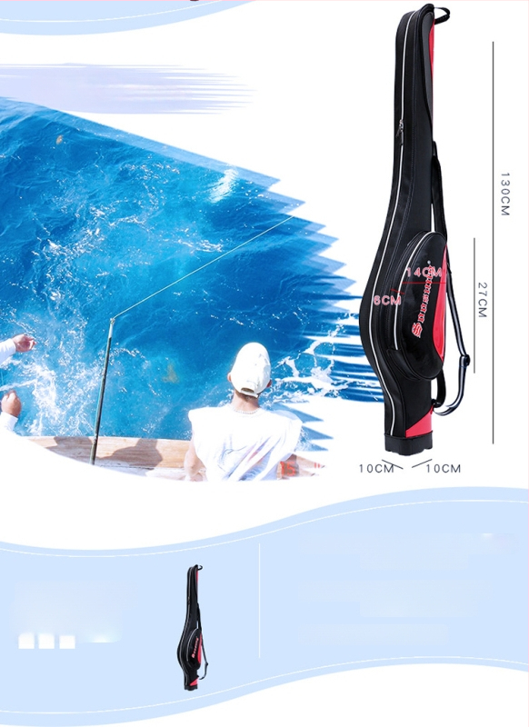 Τσάντα θαλάσσιου ψαρέματος – PVC, αδιάβροχη, ενισχυμένη κατασκευή, χωράει καλάμι ψαρέματος, μεγάλη χωρητικότητα