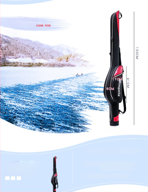 Τσάντα θαλάσσιου ψαρέματος – PVC, αδιάβροχη, ενισχυμένη κατασκευή, χωράει καλάμι ψαρέματος, μεγάλη χωρητικότητα